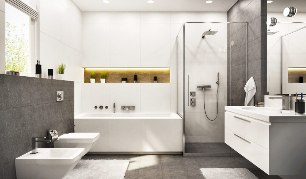 Sanitärinstallation im modernen Badezimmer – Meisterbetrieb Kelm Peine
